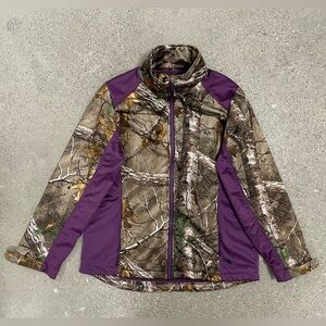 Donner Mountain Like New Mens Jacket Purple & Camo Realtree Size Medium